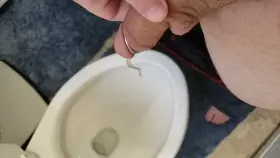 Peeing with my 13mm plug