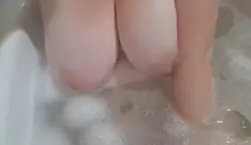 Mom bod alone in the bath