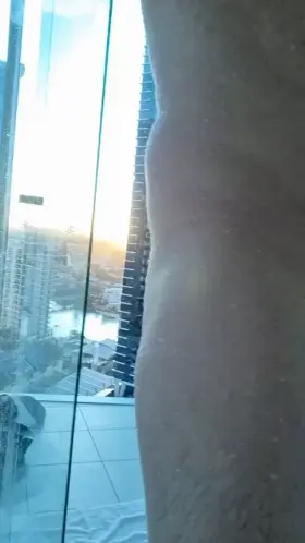 View from the hotel on the Gold Coast is alright isn't it?