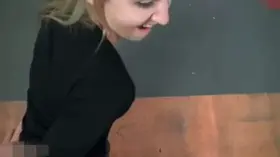 Hot Blonde Gets A Creampie In The Parking Lot