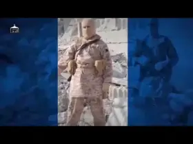 Man being burned alive