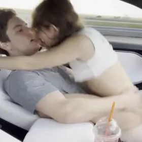 These people are fucking while driving…I hope they don’t get into an accident