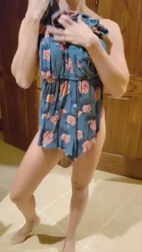 Daily Dressings with Bunny. The open back on this romper is so flirty.