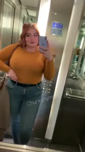 Felt like getting my tits out in the elevator