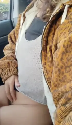 [gif] why is it such a turn on to be naughty in public? a dude on his bike saw my tits 😅