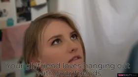 She's the most loyal gf ever, she's loyal to a real man's cock, don't worry the superior kids in her womb will be my blessing to you.