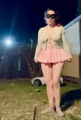 The lights from the building next door allow me to put on a show in my backyard any night [f]