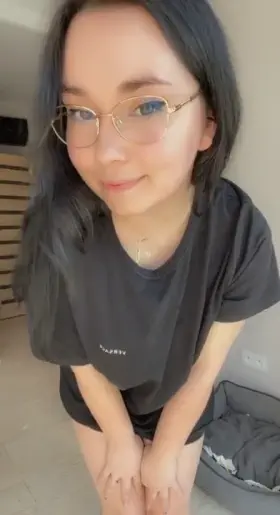 Girls in glasses always hiding something big