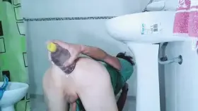 huge bottle warming up my hole