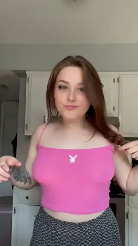 My nipples are the perfect shape for sucking :) [gif]