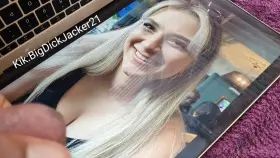 Nutted on his gfs face