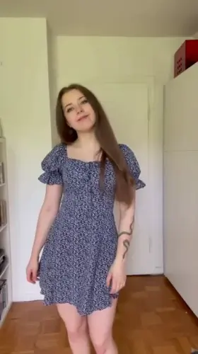 Do you like what I'm hiding underneath my little sundress?