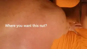 It feels amazing being filled with cum right in front of hubby