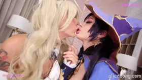mona and barbara (Purple Bitch Alice bong) [Genshin Impact]