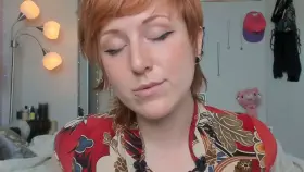 New vid for sale in my bio! 16:48min runtime, HD; fishnets, teasing, playing with my pussy and ass from behind, creamy closeups of my cunt & cumming on a glass dildo <3