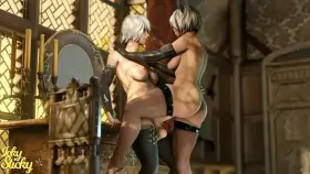 2B at work ( icky sticky) [ nier automata ]