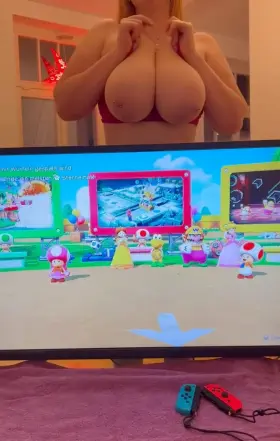 Let’s play Mario Party if you win you get a titfuck if I win you fuck me the whole night…Deal?