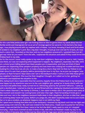 (Revenge) Breeding my Asian neighbor daughter Part 1