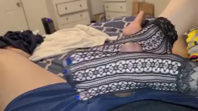 Fishnets Footjob