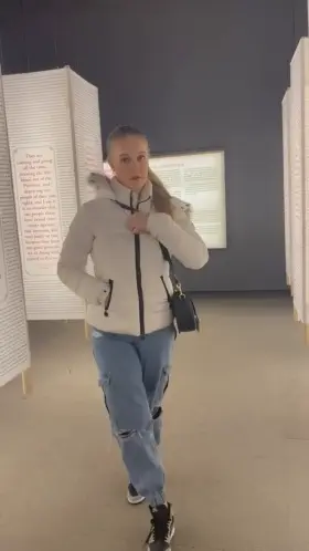 Stripping in my local Museum, ended up squirting...