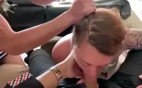 A good wife makes another woman take his cock 😈