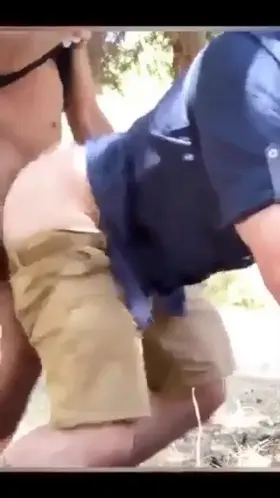 Public fuck and cum.