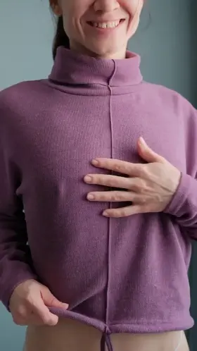 Such small melons, only my hard nipples are visible from under my clothes