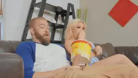 My Gf`s best friend loves popcorn