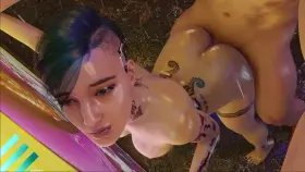 Judy Alvarez fucking in the rain (Echiee) [Cyberpunk 2077]