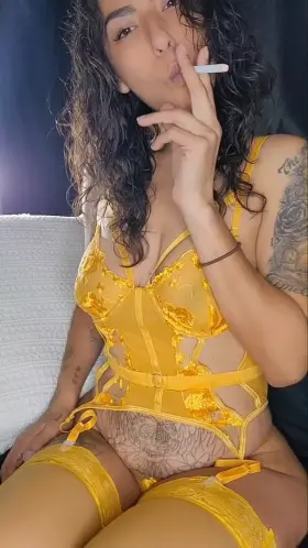 I smoke, you eat? 😈