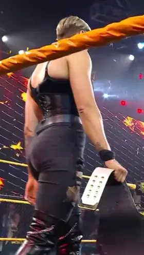 Rhea is stacked in the front and the back