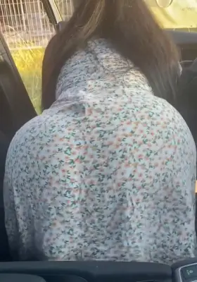 Pulling my dress up for easy access