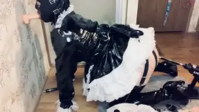 [OC] You can’t see, but I am locked in chastity, all while taking it in the ass from a fucking machine and sucking a fat dildo 💦🤤🥴