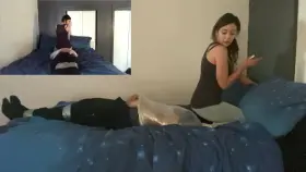 I love it when my slave struggles, look at him panic [oc] [domme]