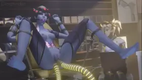 Widowmaker forced with Mercy (Dreamrider)[overwatch]