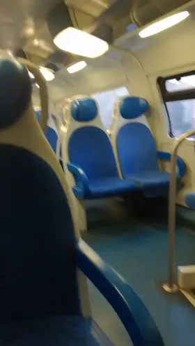 Jerking Off My Uncut Cock On A Train