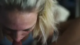 Up close sucking on my favorite cock [video]