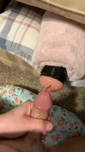 I love pulling out of my fleshlight and cumming for everyone to see.