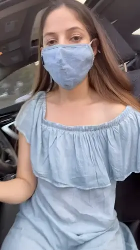 First thing I do when I arrive is flash my pussy