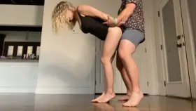 We snuck away at a party