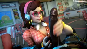D.va Jerking off a Big Black Cock POV [Overwatch](The Firebrand)