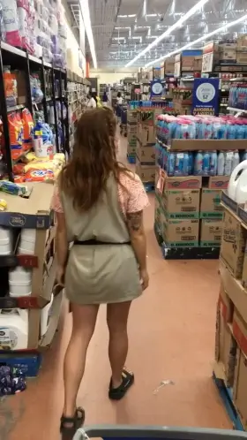 i showed my ass in public at the supermarket