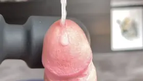 Vibrator pulses in slow-mo. Wish I had your womb to fill.