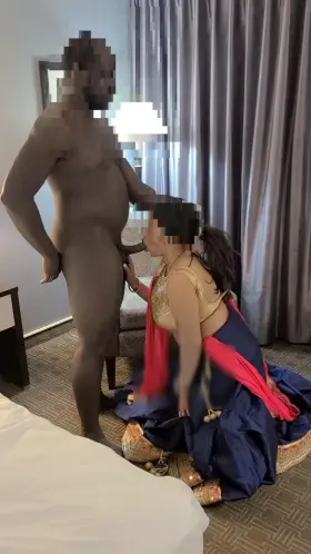 Found an old clip of me sucking a strangers cock dresses in Indian outfit [F]