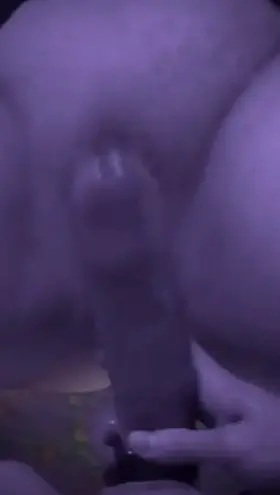 Smacking her pussy with my huge cock