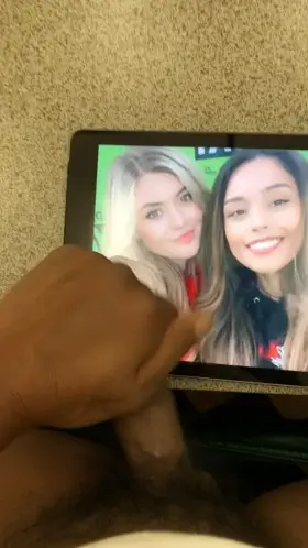 Blew a great load for Brooke and Rae