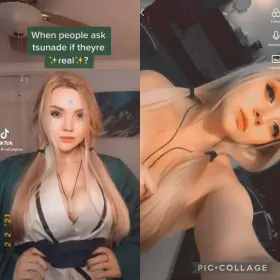 Natural blonde cosplay? Calcosplay as tsunade
