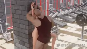 Trader working out,