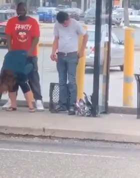 Drunk Slut Fucked At A Bus Stop By Stranger