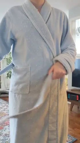 40 yo. I like comfy robes even if they're all beat up